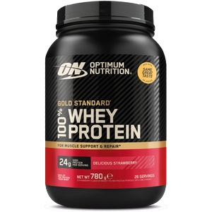 Optimum Nutrition Протеин 100% Whey Gold Standard 768 g вкусна ягода