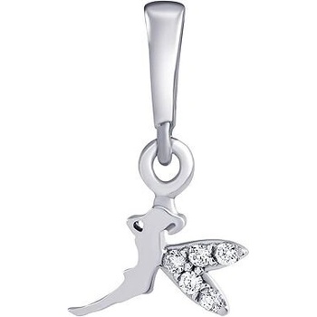 SILVEGO Strieborný prívesok Aniee v tvare víly s Brilliance Zirconia PRGPNP0043PS