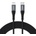 Choetech USB-C Кабел за iPhone, Choetech Lightning Nylon Cable 1.2m, Черен (IP0039)