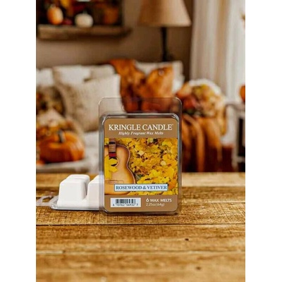 Kringle Candle vonný vosk Rosewood & Vetiver 64 g