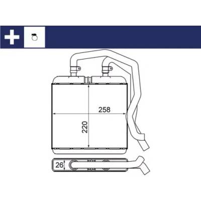 MAHLE Výměník tepla vnitřního vytápění MAO AH 12 000S