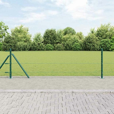 vidaXL Hexagonální plot s betonovým základem 50 x 0,6 m Zelená