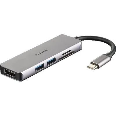 D-Link USB хъб D-Link 5-in-1 USB-C Hub with HDMI and SD/microSD Card Reader (DUB-M530)