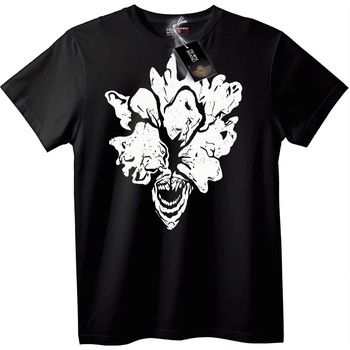 NOONEBRAND Тениска Чудовищно лице - 3XL, White