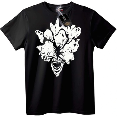 NOONEBRAND Тениска Чудовищно лице - 3XL, White