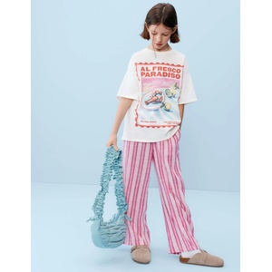 Marks & Spencer Тениска Al Fresco от чист памук (6-16 години) Marks & Spencer кремава Marks & Spencer | Bezhov | Момичешки | 8-9 години