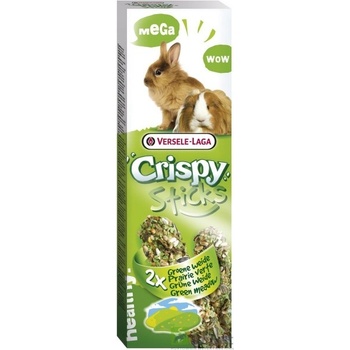 Versele-Laga Crispy Mega Sticks Rabbits-Guinea Pigs Green Meadow 2ks 140 g