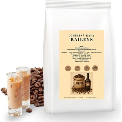 Haniell Baileys 100% arabika s krémovým aroma irského likéru zrnková 100 g