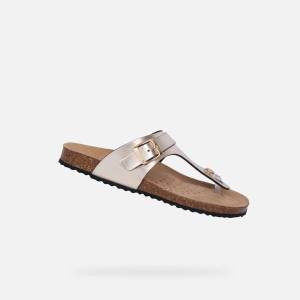 Geox Златисти дамски сандали Geox Brionia Geox | Zlaten | ЖЕНИ | 36 - zoot - 149,60 лв