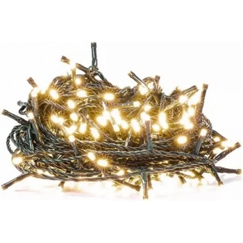 Solight LED vonkajšia vianočná reťaz 50LED 5m 3m prívod 8 funkcií IP44 3x AA teplá biela 1V53-WW