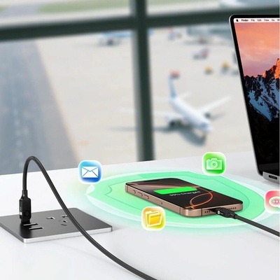 Erpower ERPW2CDB-BK Datablocker USB-C/USB-C 1,5m černý