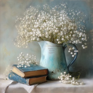 Styler Печатна върху платно картина 32x32 cm Gypsophila - Styler (CA-17543)