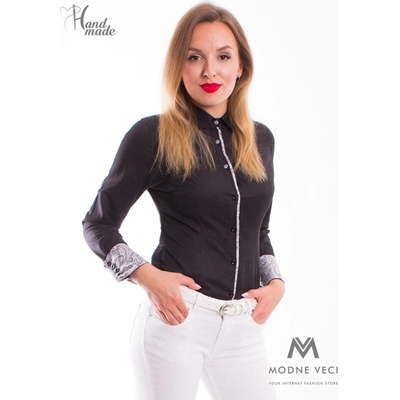 Dámská košile Slim Fit VS-DK1715 Černá