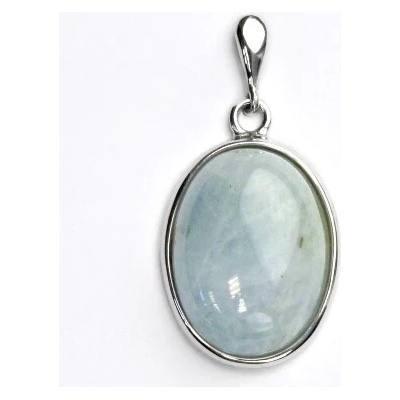 Čištín Stříbrný přívěsek přírodní akvamarin C P1493B