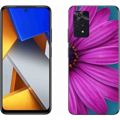 Pouzdro mmCase Gelové Xiaomi Poco M4 Pro 4G - fialová kopretina
