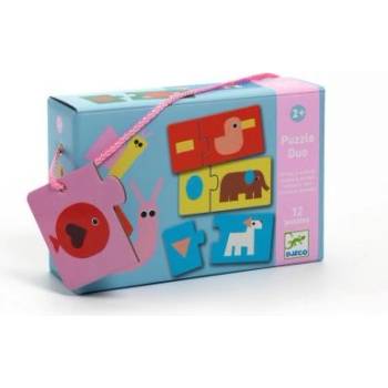 Image 1 of DJECO Детски дуо пъзел - Животни и форми - Djeco (DJ08256)