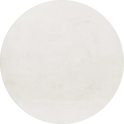 Ayyildiz Кремав кръгъл килим подходящ за пране ø 160 cm Pouffy - Ayyildiz Carpets (POUFFY1601605100CREAM)