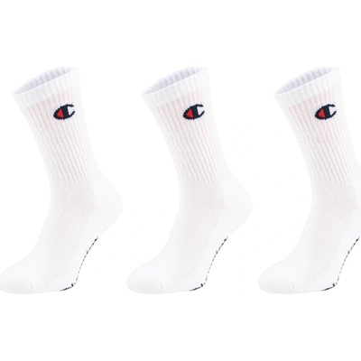 Champion 3PK CREW SOCKS biela