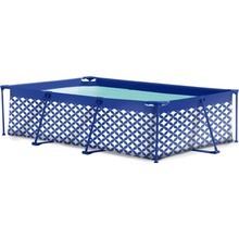 Swim Essentials Elegance Luxe Dark Blue White Tiles 260x160x65 cm