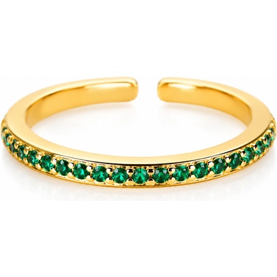 Glanzio prsteň Emerald Luxe nastaviteľný 87008