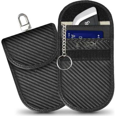 Klíčenka TECH PROTECT FARADAY CAGE KLR100 Klíčenka Pouzdro na klíče blokující RFID signál karbonové (5906302376995)
