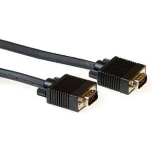 ACT Кабел ACT AK4271, VGA мъжко - VGA мъжко, 15 м, 15 pin, Черен, булк опаковка (EWENT-ACT-CAB-AK4271) - megamag