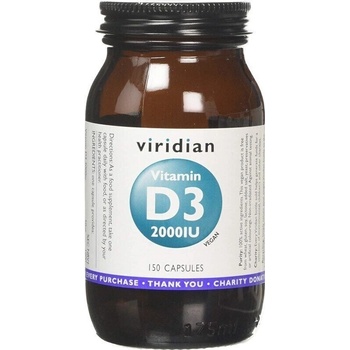 Viridian Vitamin D3 2000iu 150 kapsúl