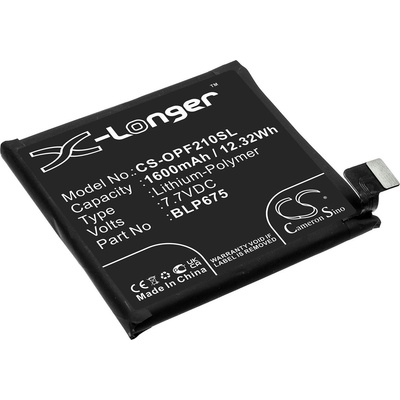 Cameron Sino Батерия за OPPO Find X Automobili Lamborghini Edition и други, 1600 mAh, Li-Pol (CS-OPF210SL)