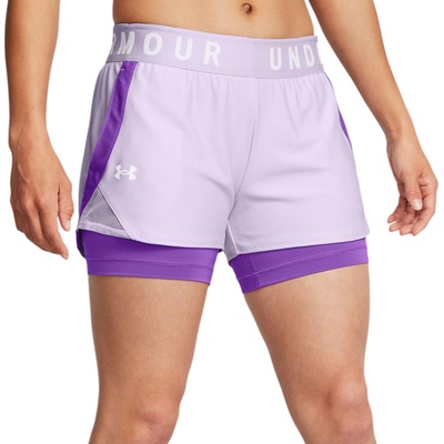 Under Armour Шорти Under Armour Play Up 2-in-1 Shorts Лилав Velikost L