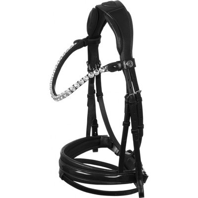 ACAVALLO Uzdečka Ophelia Calfskin černá/černá – Sleviste.cz