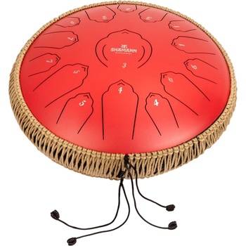 Shamann 14" 15 Notes C Major Red Tongue Drum (FL15-14RED)