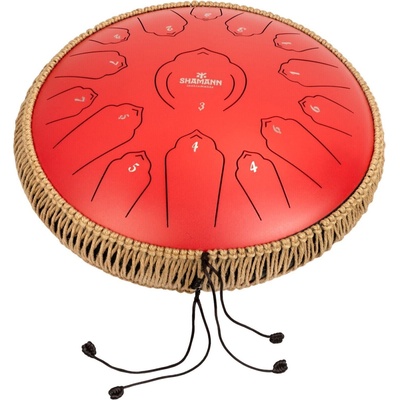 Shamann 14" 15 Notes C Major Red Tongue Drum (FL15-14RED)