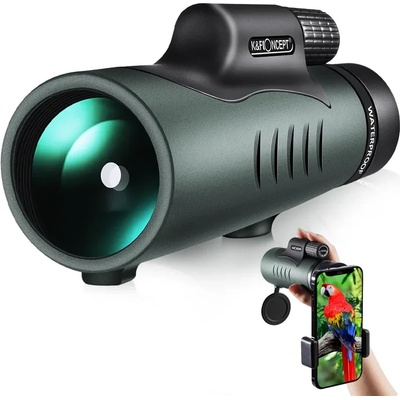 K&F Concept 12x50 Монокъл HD BAK-4 IP68 Waterproof с щипка за телефон