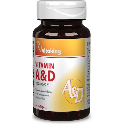 Vitaking A&D Vitamíny 10000IU/1000IU 60 kapsúl