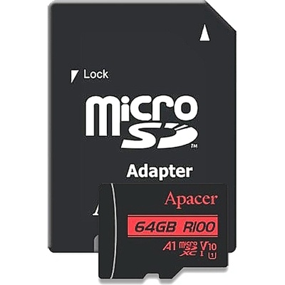 Apacer microSDXC 64GB R100 UHS-I AP64GMCSX10UB-R