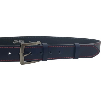 Penny Belts kožený opasek 25-1-CV-56 modrý