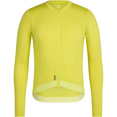 Rapha Men's Pro Team Long Sleeve Lightweight Jersey chartreuse/black Pánsky