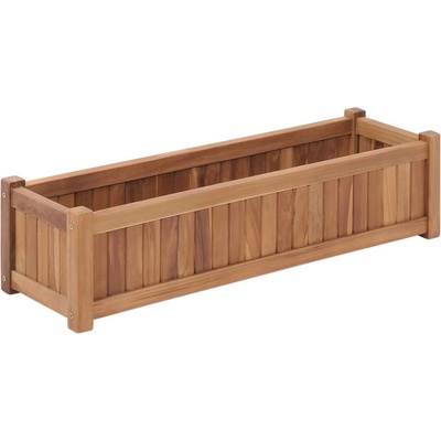 vidaXL Vyvýšený záhon 100 x 30 x 25 cm masivní teakové dřevo