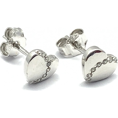 Jan Kos jewellery zlaté náušnice s bílým kamenem 59628810