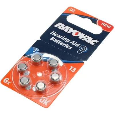 Rayovac Батерия за слухови апарати Rayovac PR48 / HA13, 6 бр (8005487)