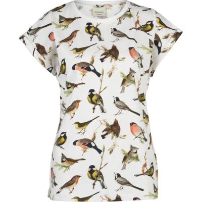 DEDICATED Дамска тениска DEDICATED Women's T-Shirt Visby Autumn Birds T-shirt - Off White (116-7322-0113)