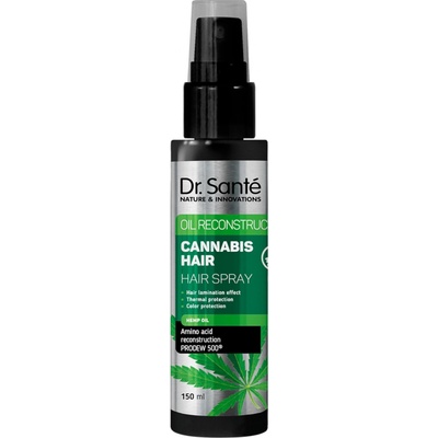 Dr. Santé Cannabis Hair Spray vlasový sprej na slabé a poškozené vlasy s konopným olejem 150 ml