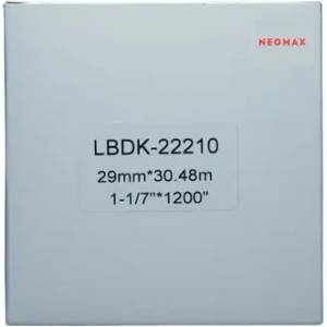 NEOMAX ЛЕНТА ЗА ЕТИКЕТНИ ПРИНТЕРИ BROTHER ТИП QL - CONTINUOUS PAPER TAPE - 29 mm x 30, 48 m - DK22210 (DK-22210) - PN LB-22210 - NEOMAX (300BRADK22210N)