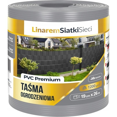 Stínící panelové pásy Linarem SiatkiSieci 19 cm x 26 m šedá