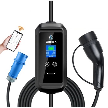 Omnyx Мобилна зарядна станция за електрически автомобили - 7, 2kW, Type 2, Bluetooth, WiFi, 5м, мобилно приложение