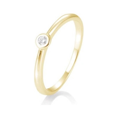 Sofia Diamonds prsteň zo žltého zlata s diamantom BE41 85771 6 Y