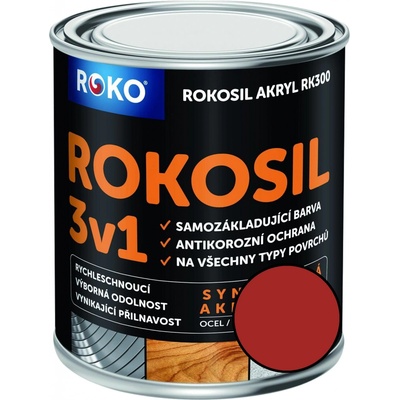 Rokosil akryl RK 300 8190 červená tmavá 3L