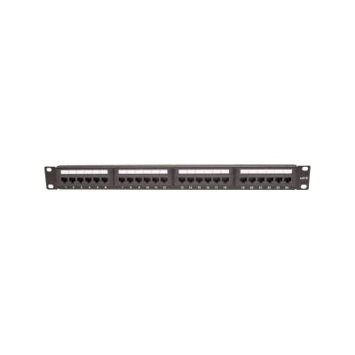 Securitynet Cat. 6 panel 19 inch 1U 24xRJ45 UTP black CCAS-PA6-24UTP
