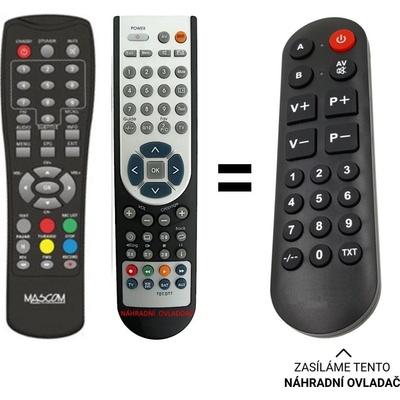 Dálkový ovladač Senior pro Senior Mascom MC550T, GoGEN DVB-T137TU – Hledejceny.cz