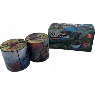 Geometric Magic Cube 3D Dino